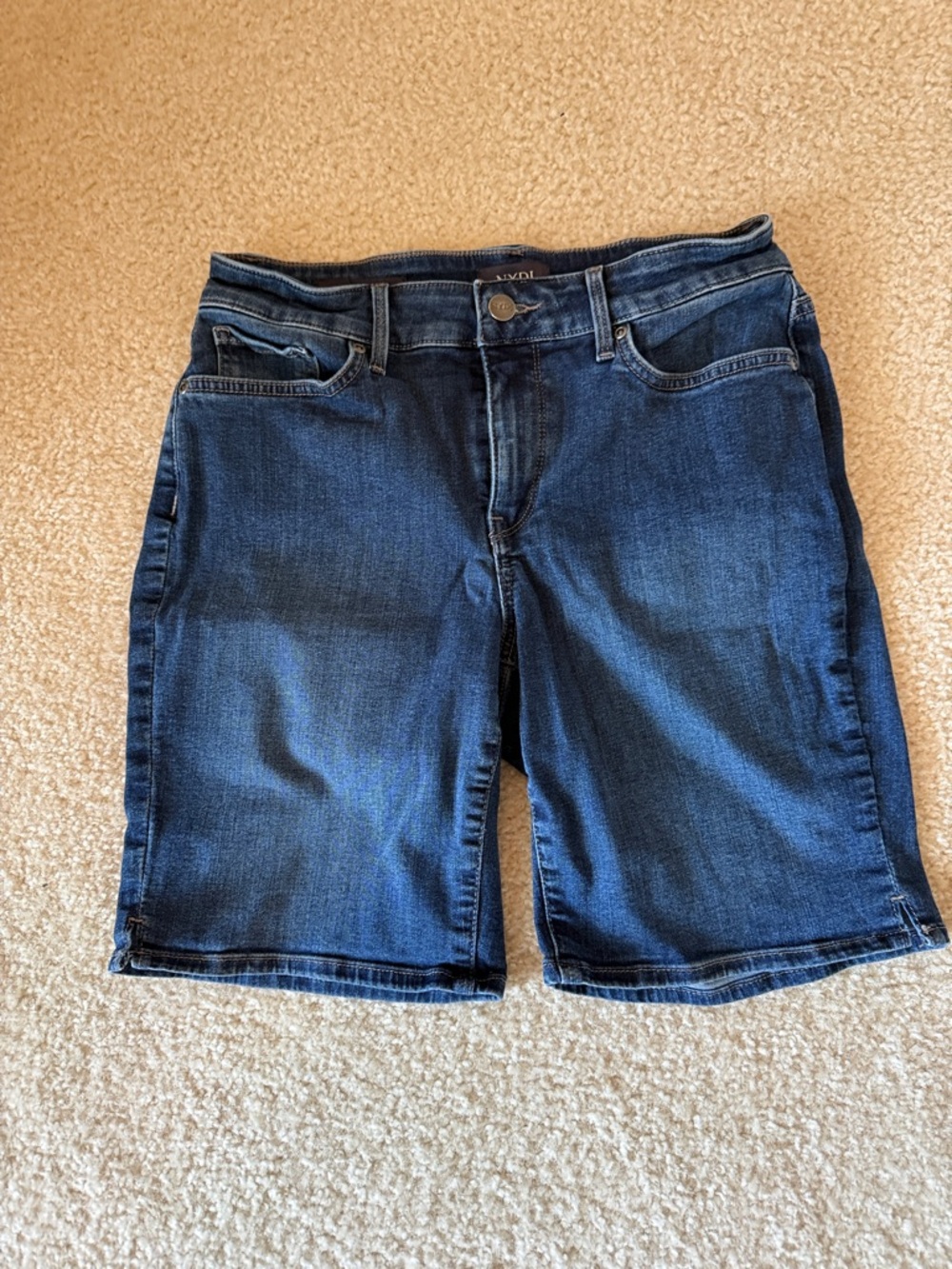 NYDJ Dark Blue Denim Jean Shorts